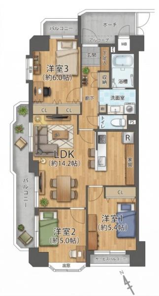 �Ԏ��} �}�ʂƌ������قȂ�ꍇ�͌�����D��ƒv���܂��B