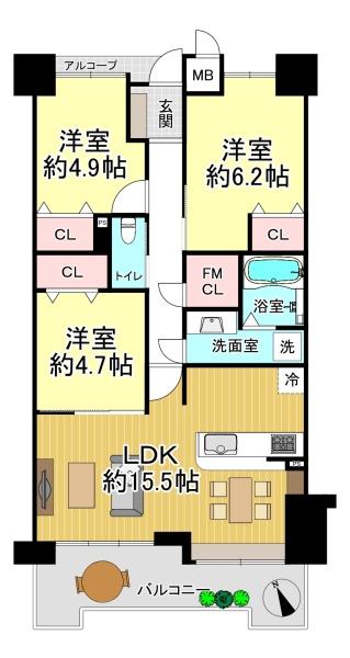 �Ԏ��} �}�ʂƌ������قȂ�ꍇ�͌�����D��ƒv���܂��B