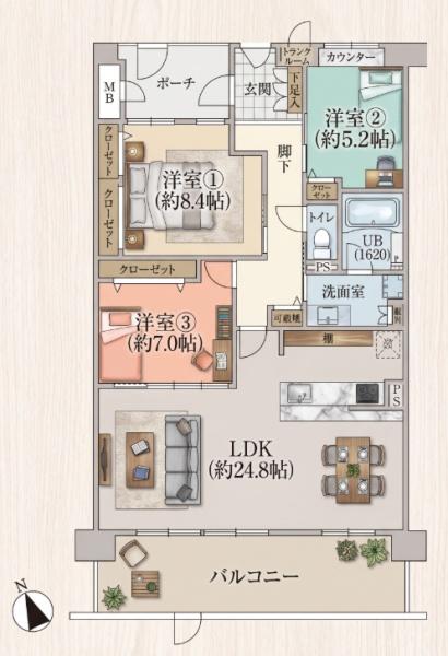 �Ԏ��} �}�ʂƌ������قȂ�ꍇ�͌�����D��ƒv���܂��B