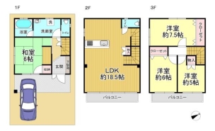 大阪市阿倍野区松虫通２丁目　中古戸建